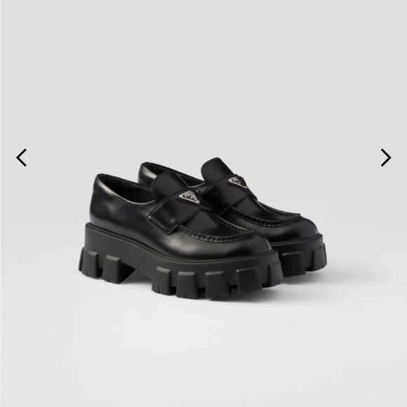 w Shoes - Black Platform Loafers
